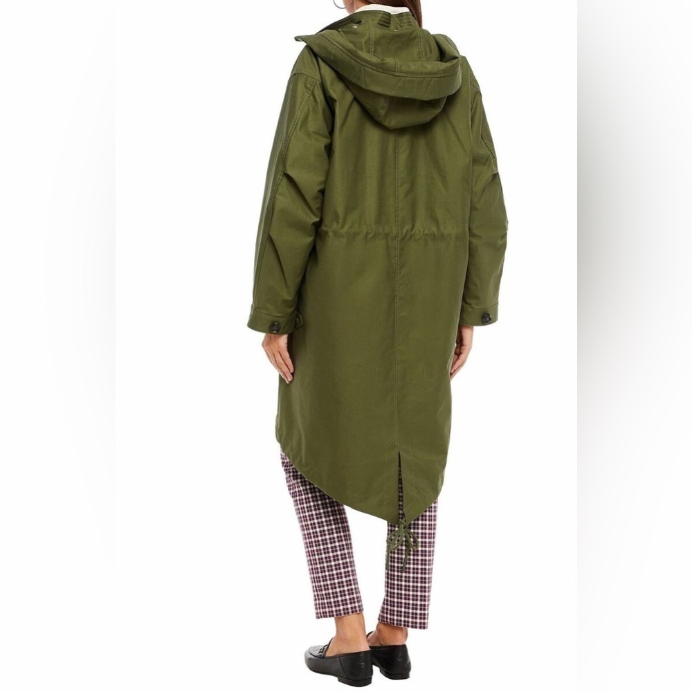 NWT Tory Burch Green Oversized Parka Jacket sz M - Picture 3 of 12